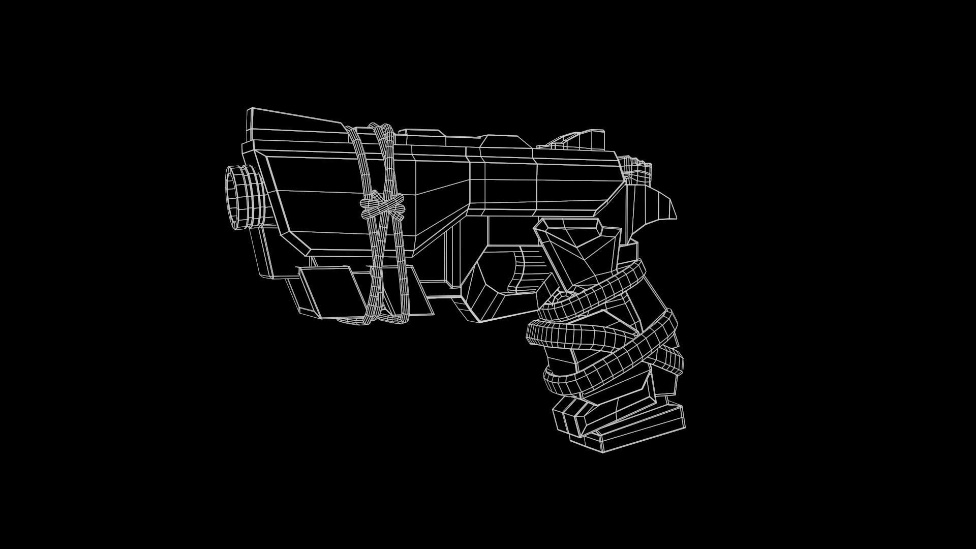 Stylized PBR Weapons Collection  Low-poly 3D model_121