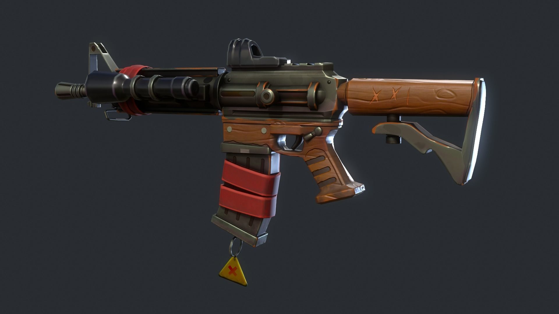 Stylized PBR Weapons Collection  Low-poly 3D model_29