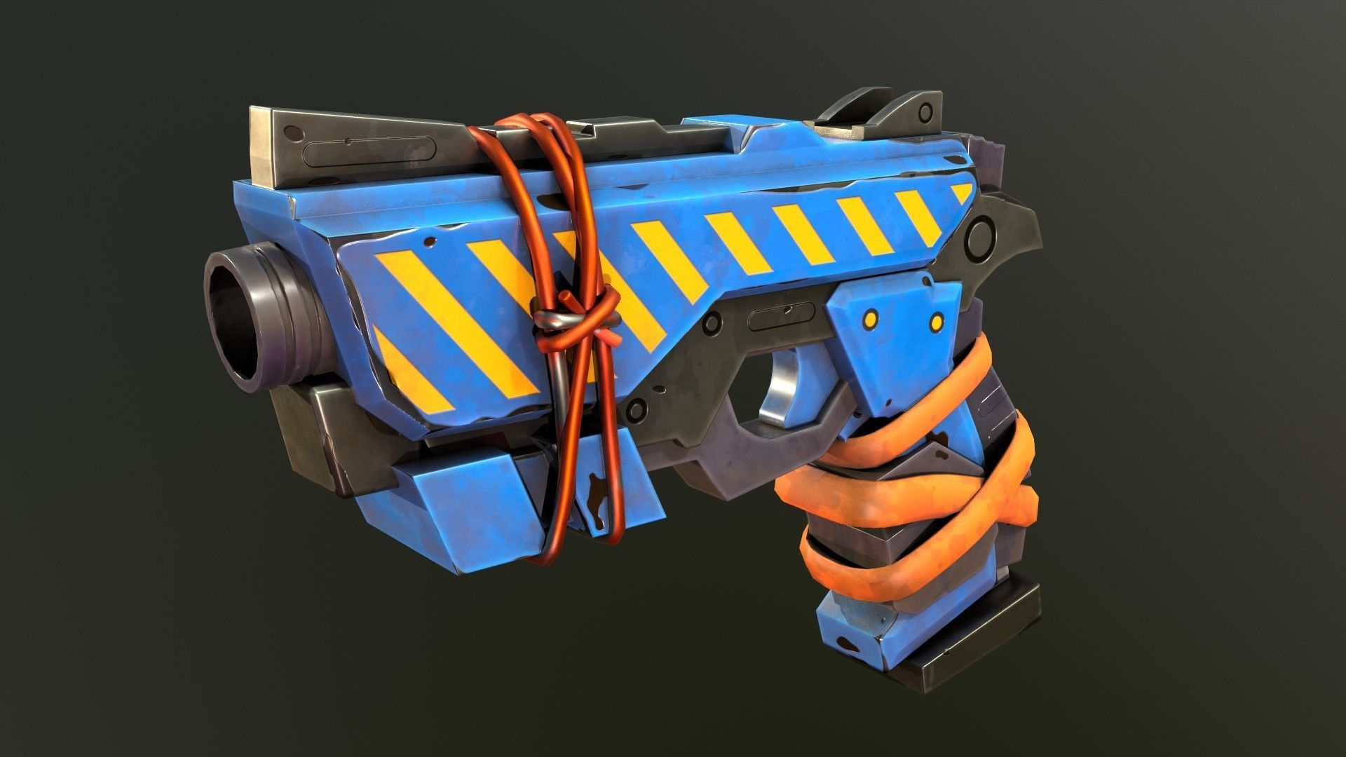 Stylized PBR Weapons Collection  Low-poly 3D model_22