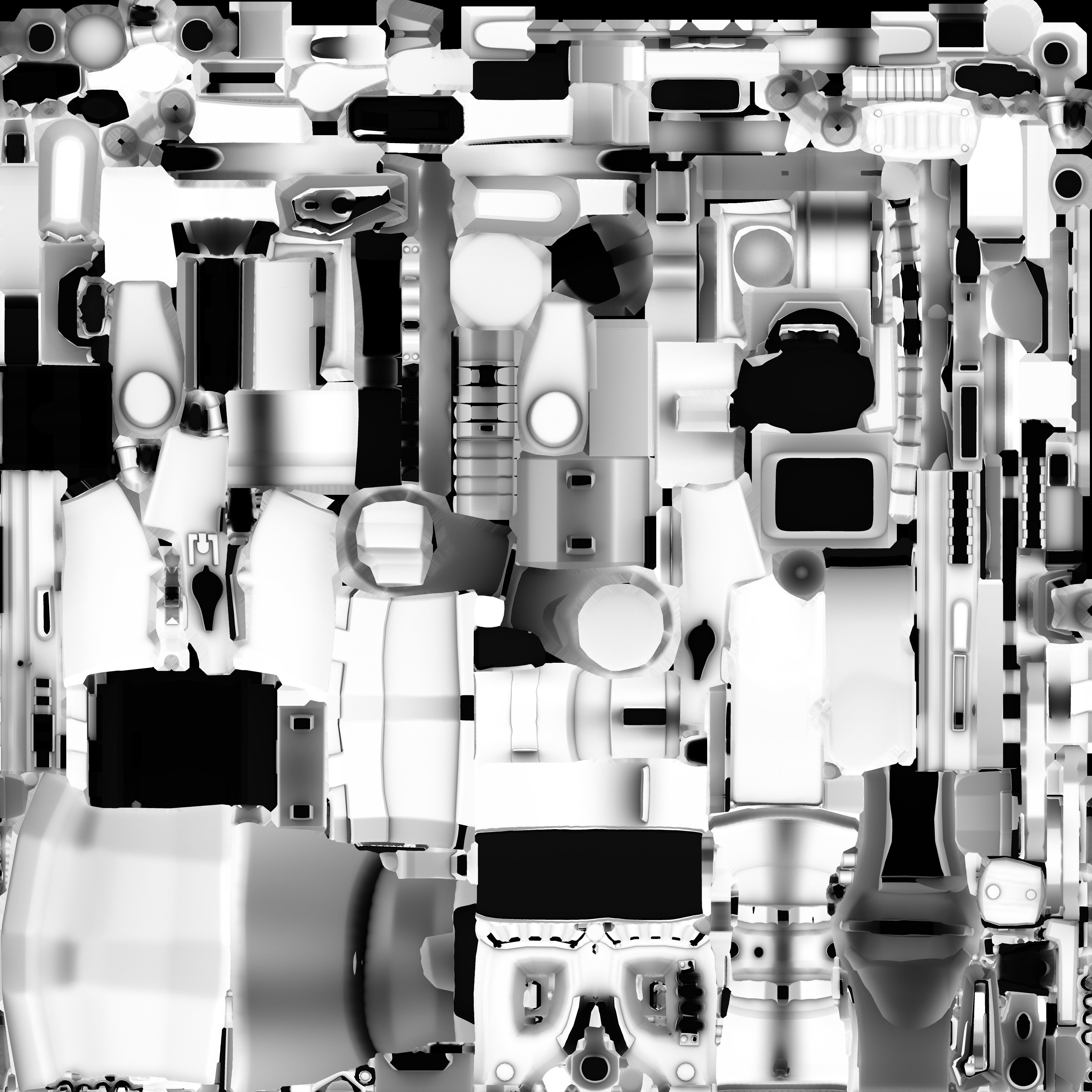 Stylized PBR Weapons Collection  Low-poly 3D model_136