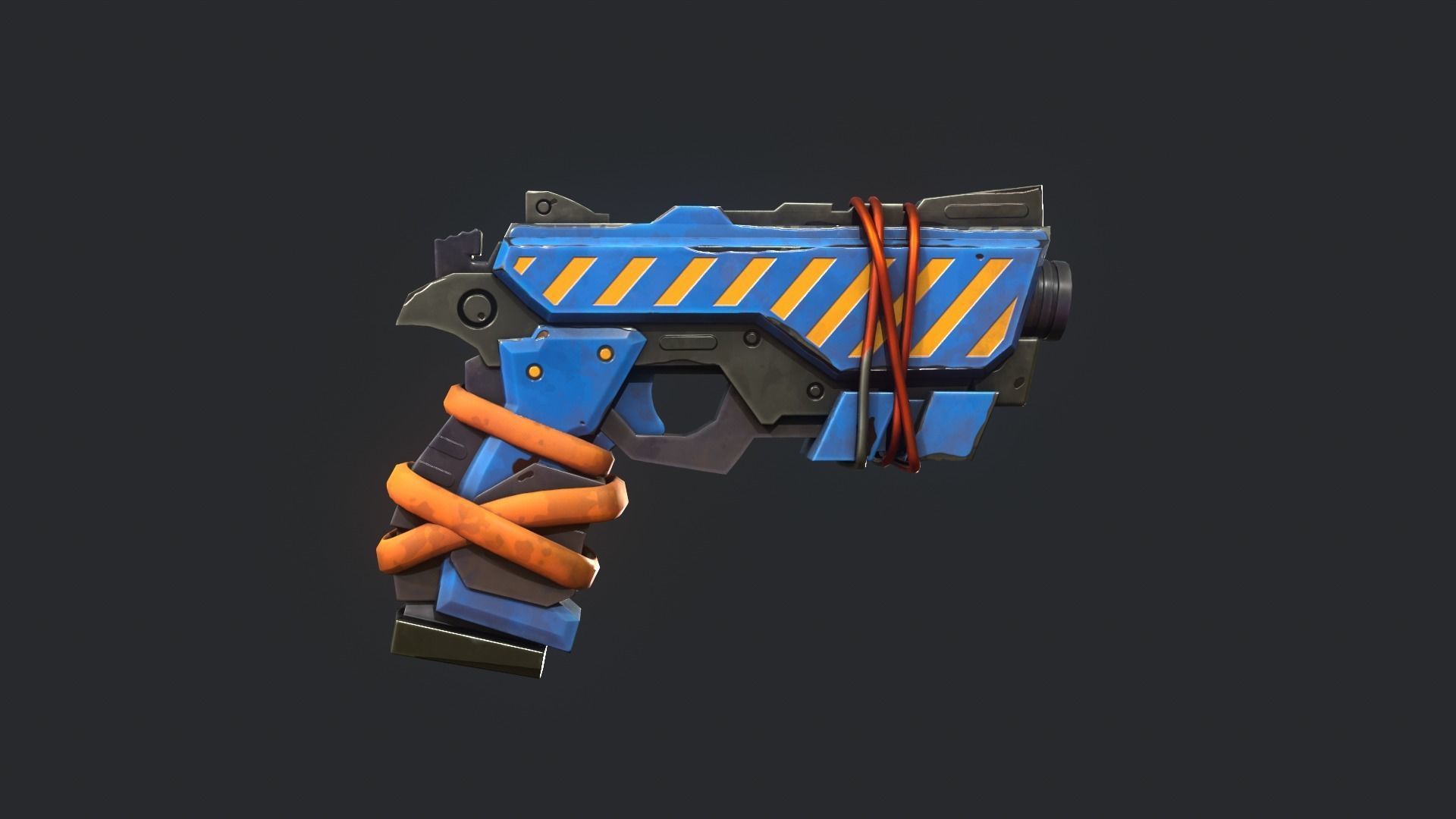 Stylized PBR Weapons Collection  Low-poly 3D model_53