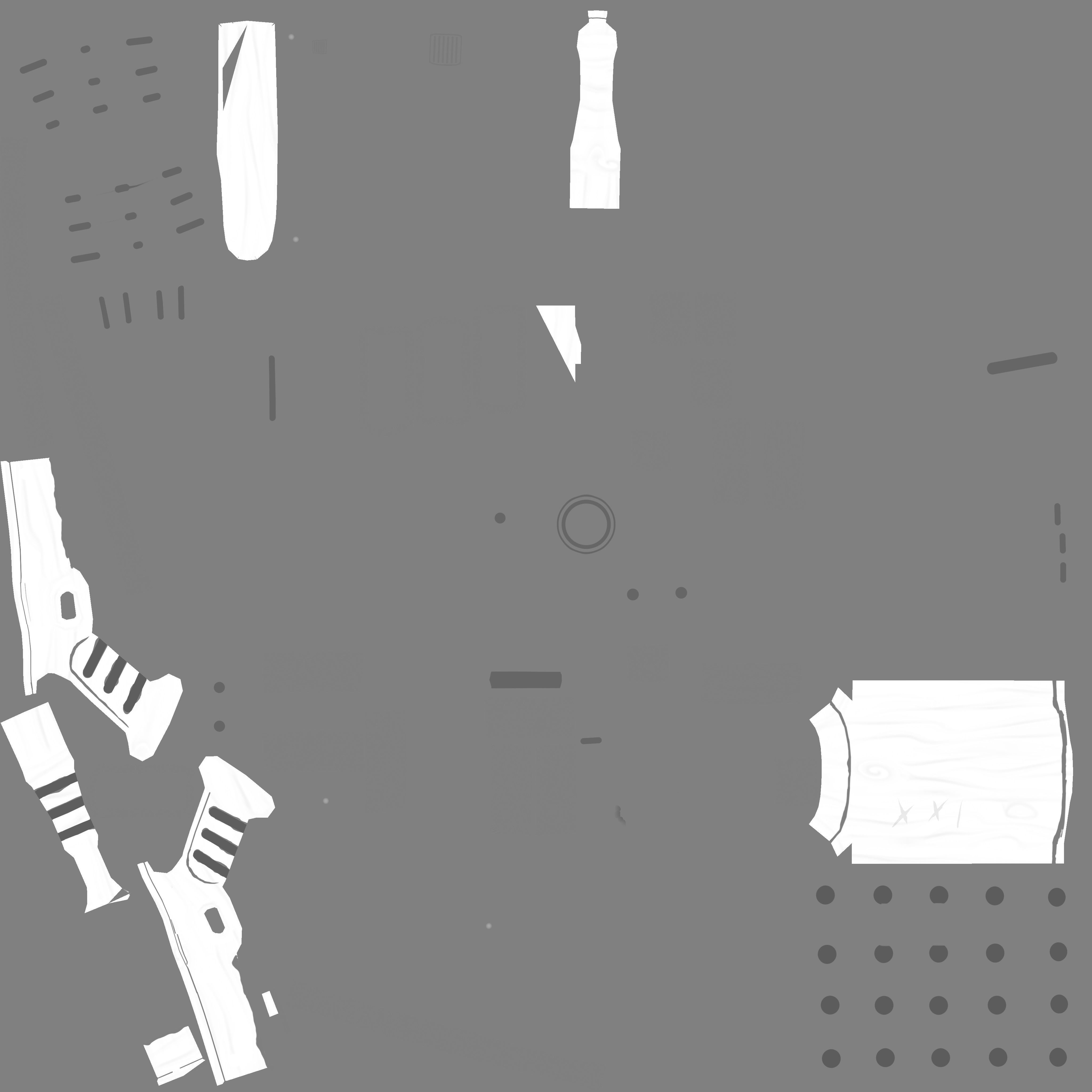 Stylized PBR Weapons Collection  Low-poly 3D model_140