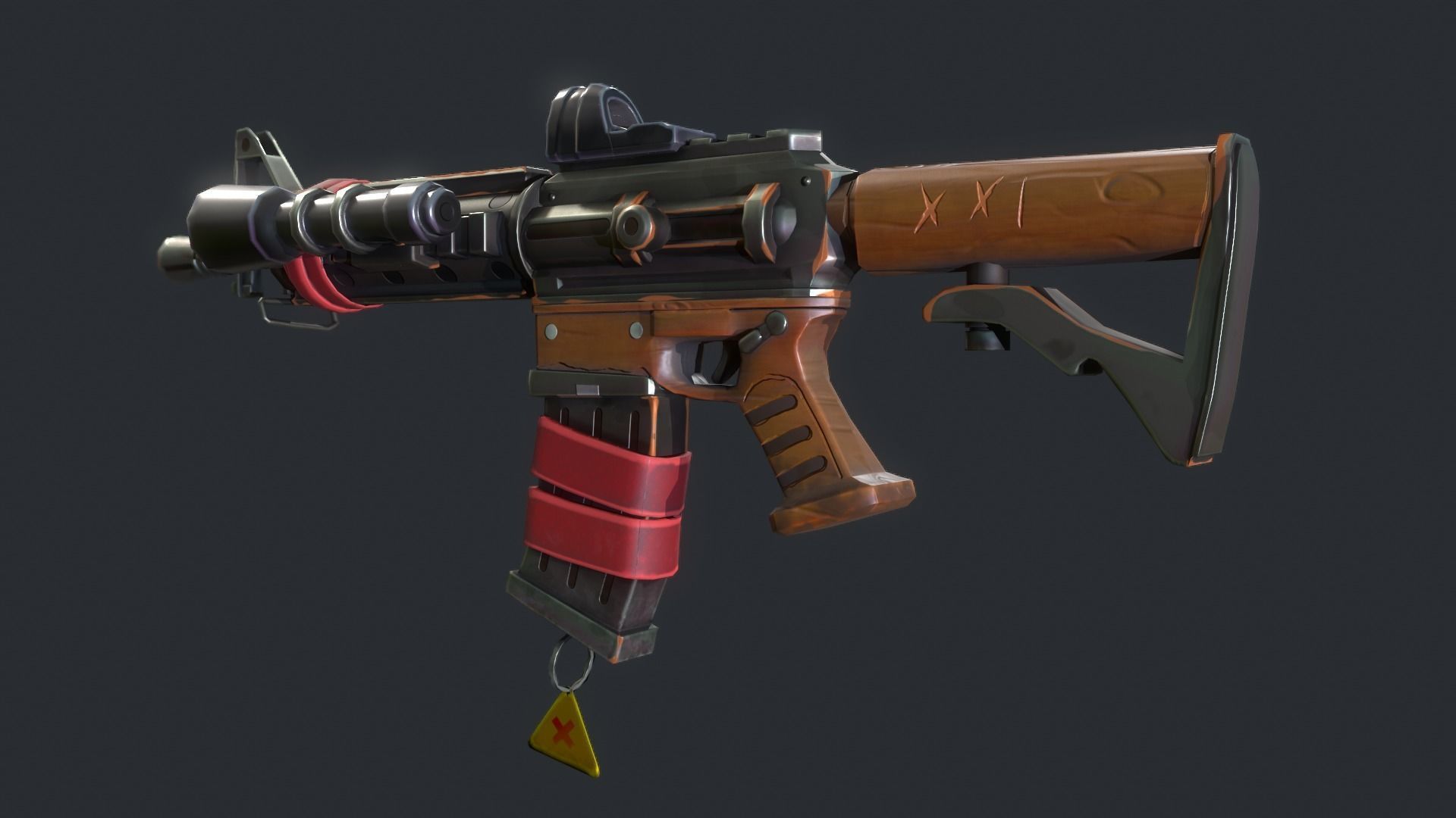 Stylized PBR Weapons Collection  Low-poly 3D model_36