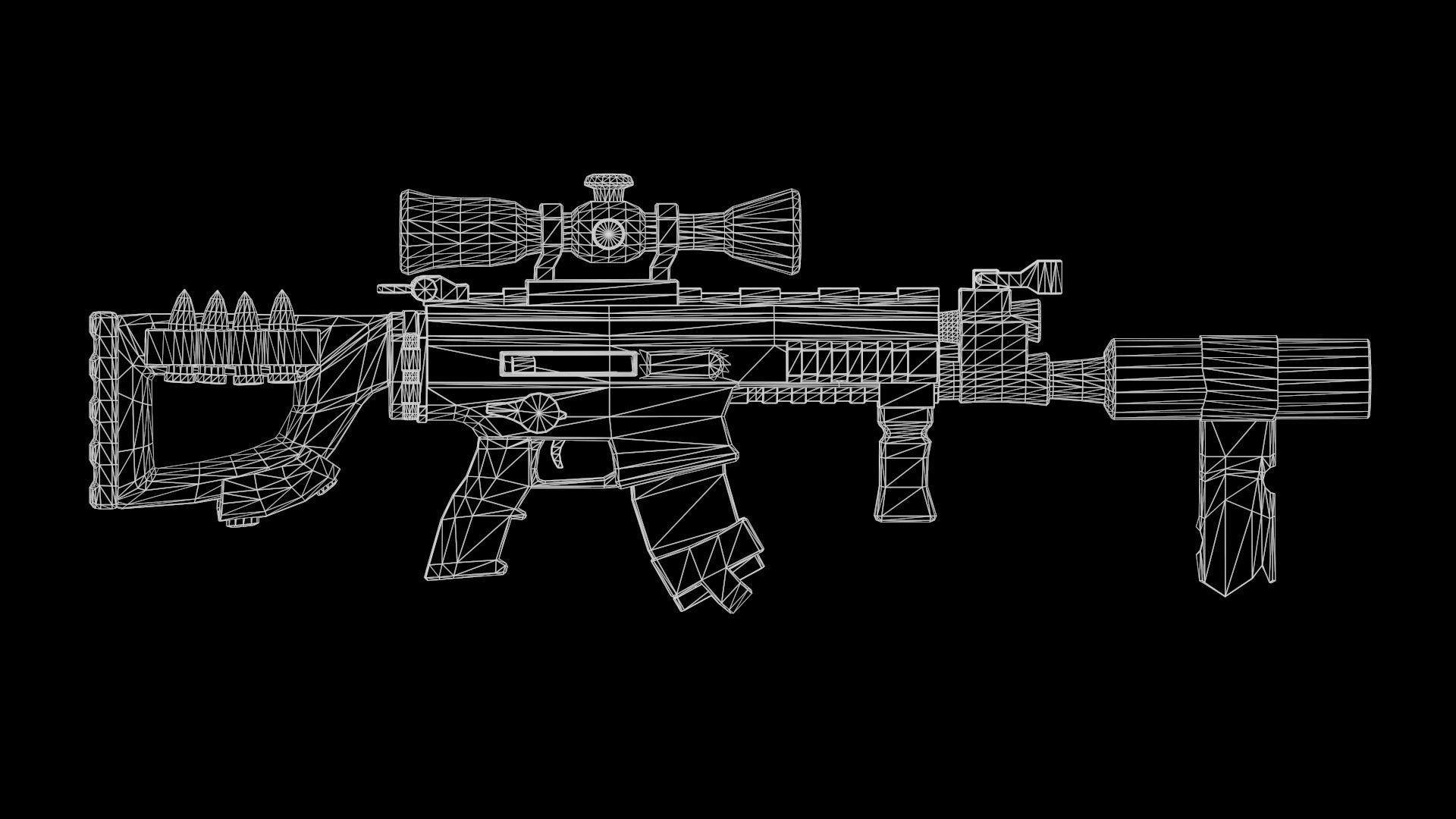 Stylized PBR Weapons Collection  Low-poly 3D model_99