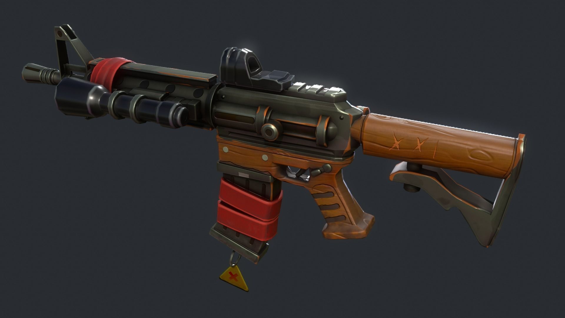 Stylized PBR Weapons Collection  Low-poly 3D model_37