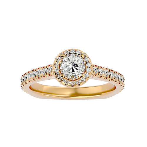 Solitaire ring model 3D print model