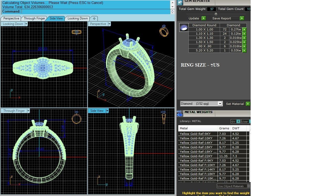 Solitaire ring model 3D print model_2