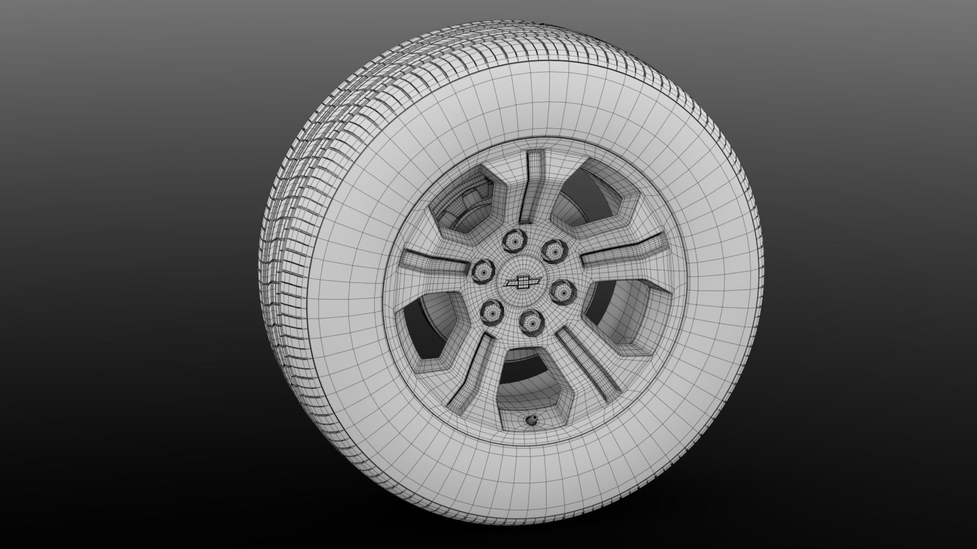 Chevrolet Silverado LT Z71 wheel 2017 3D model_2