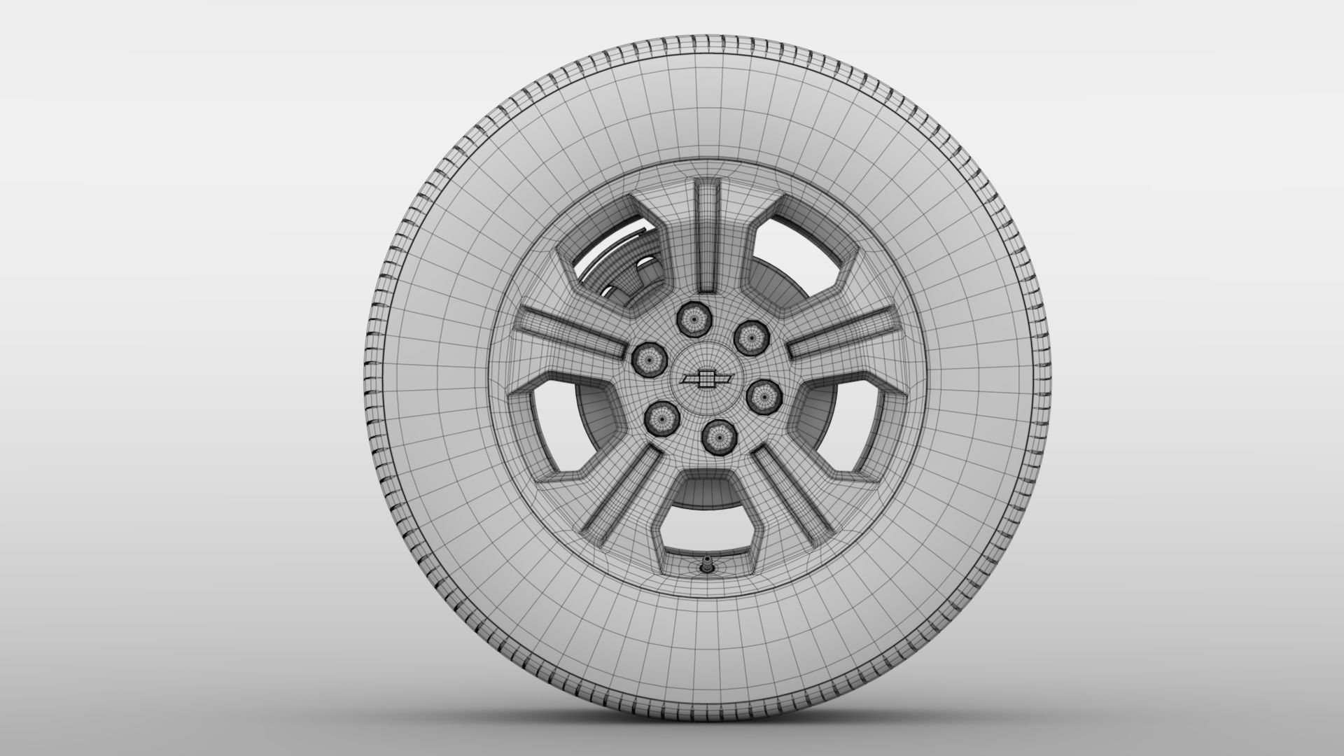 Chevrolet Silverado LT Z71 wheel 2017 3D model_1