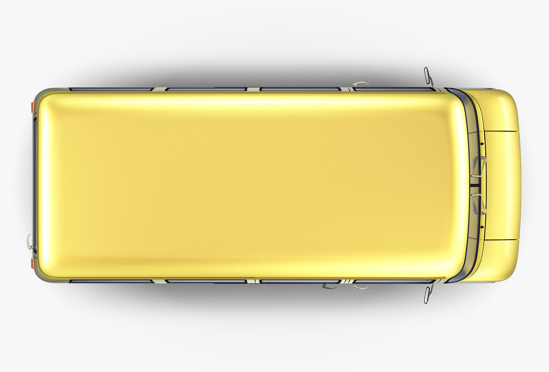 Generic Retro Passenger Van v 1 3D model_7