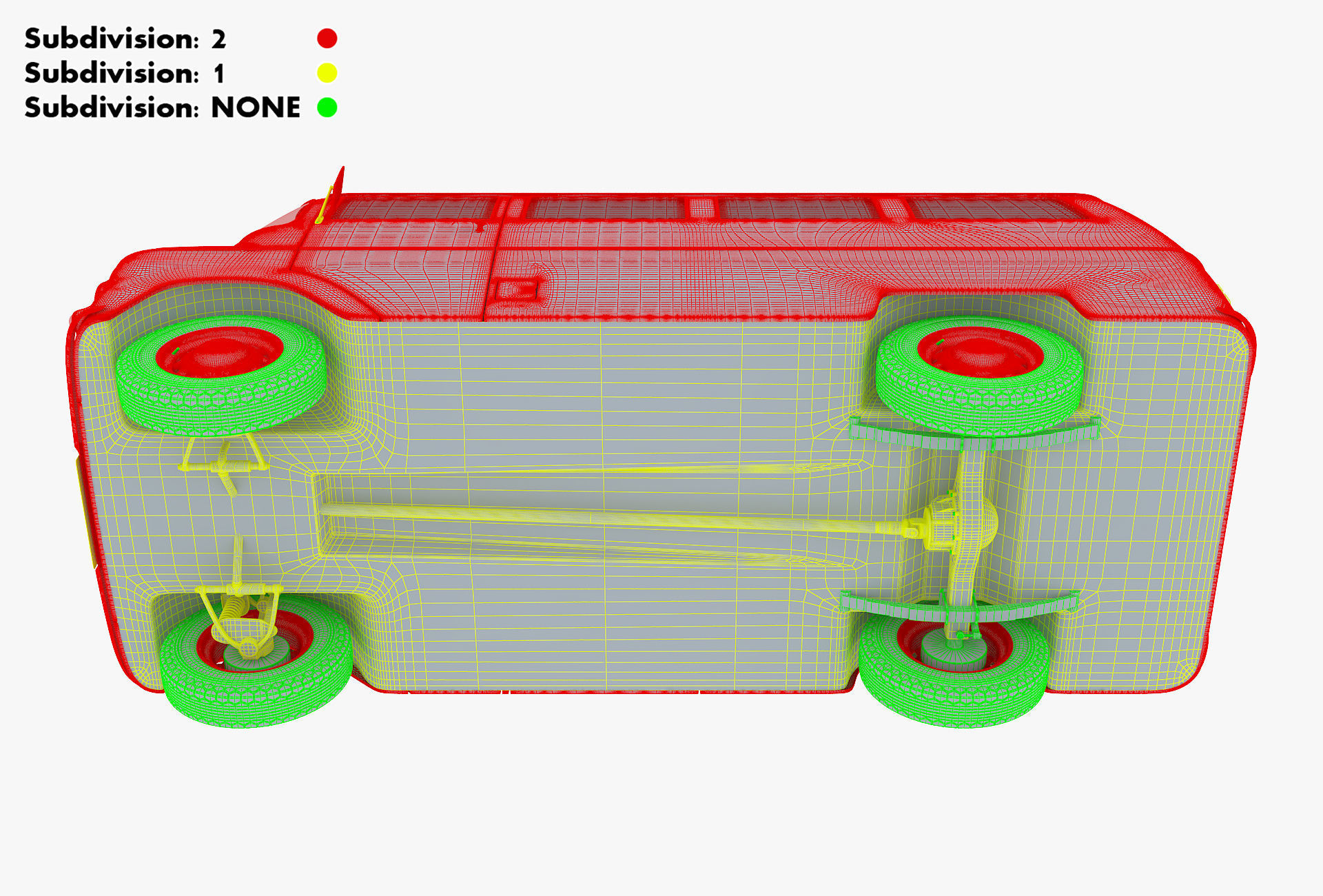 Generic Retro Passenger Van v 1 3D model_41