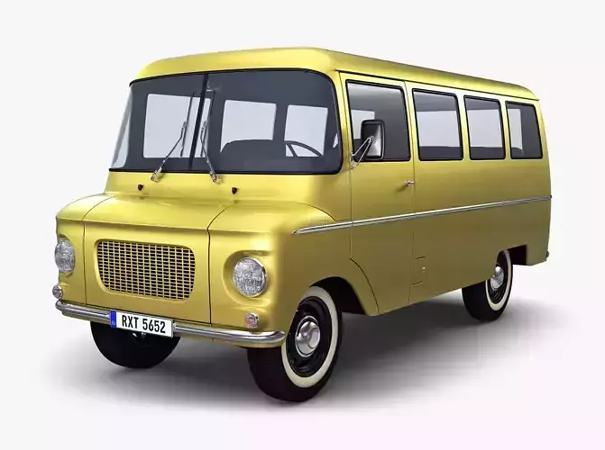 Generic Retro Passenger Van v 1