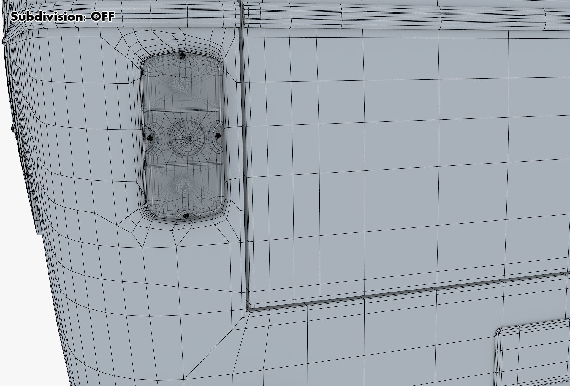 Generic Retro Passenger Van v 1 3D model_36