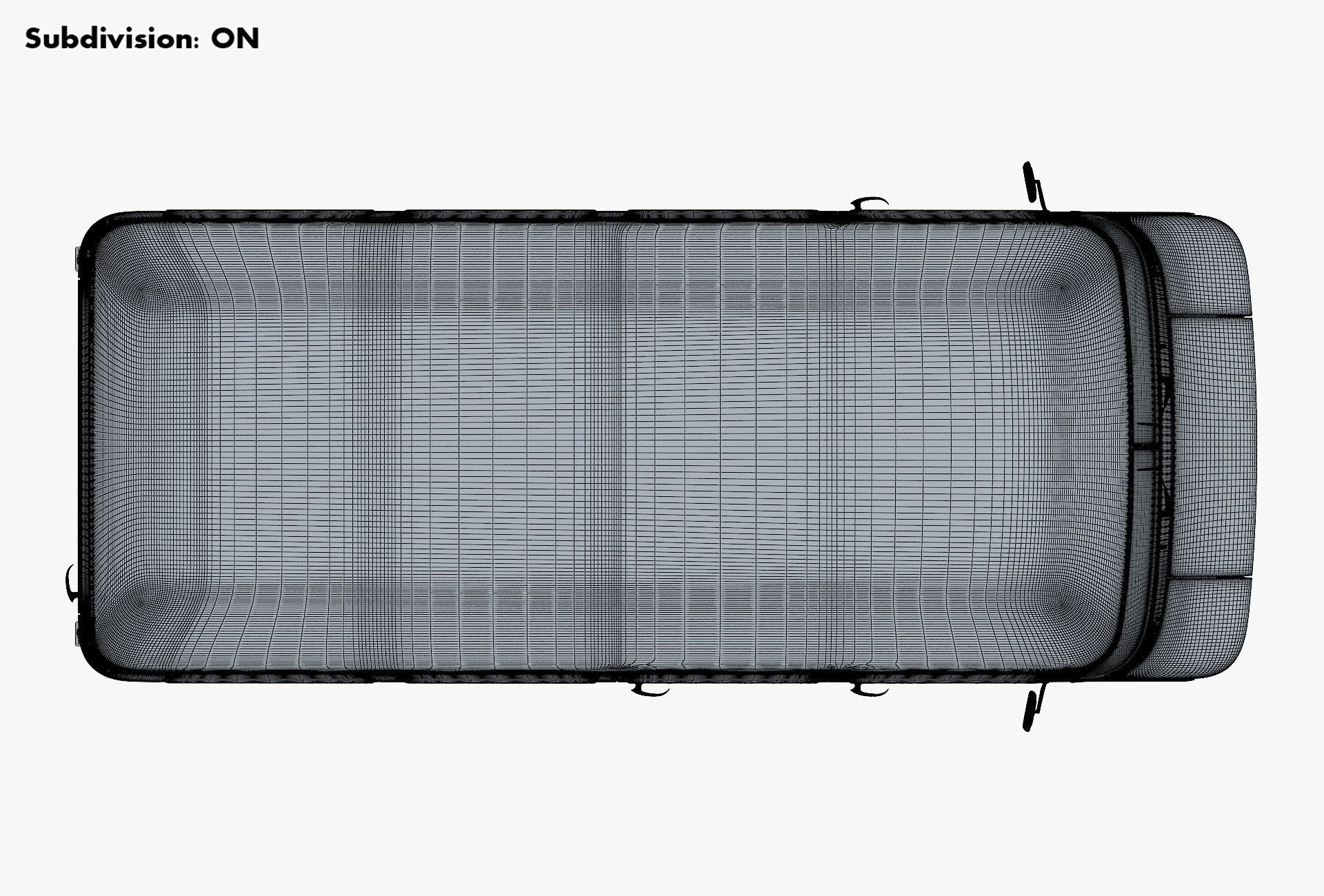 Generic Retro Passenger Van v 1 3D model_27