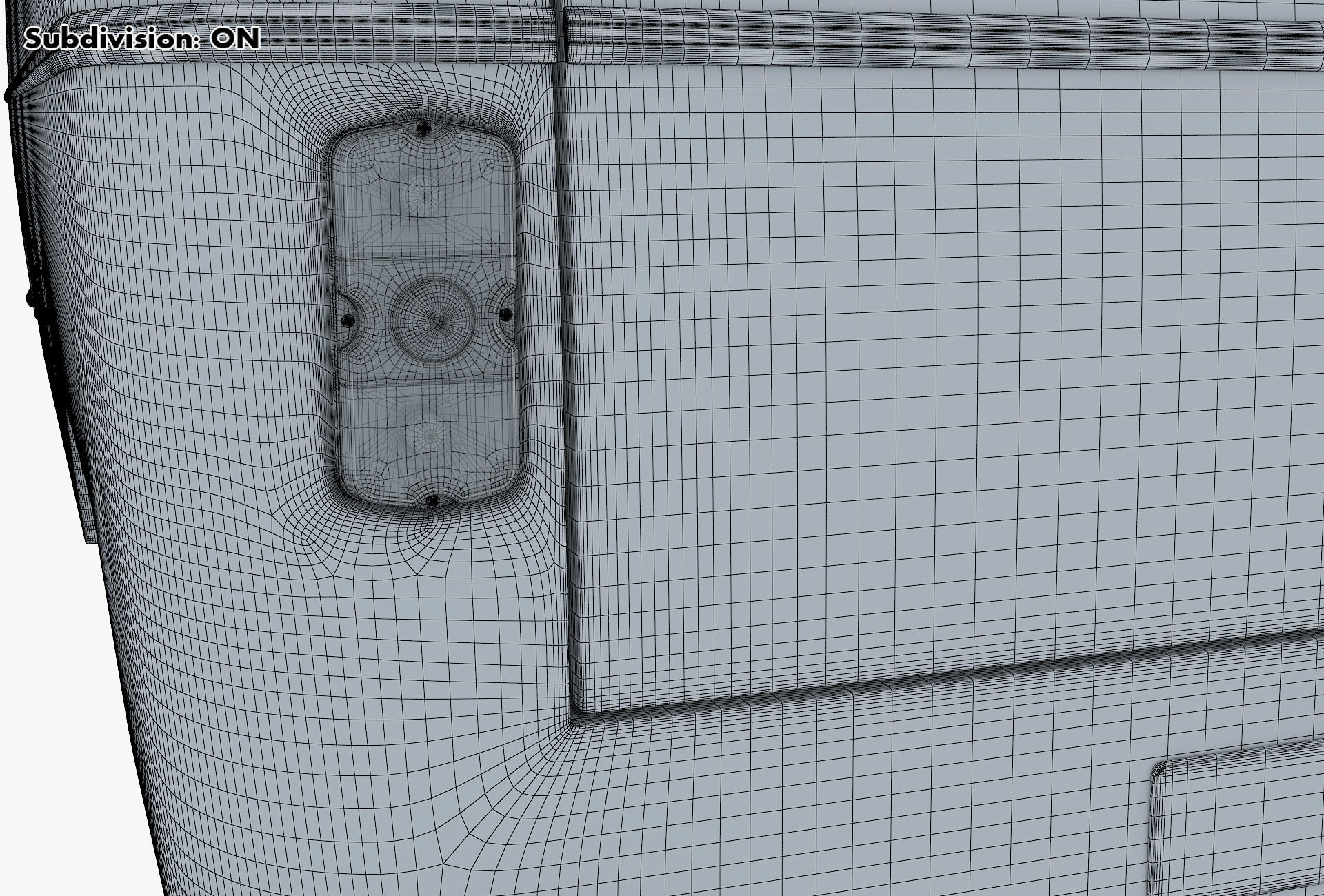 Generic Retro Passenger Van v 1 3D model_35