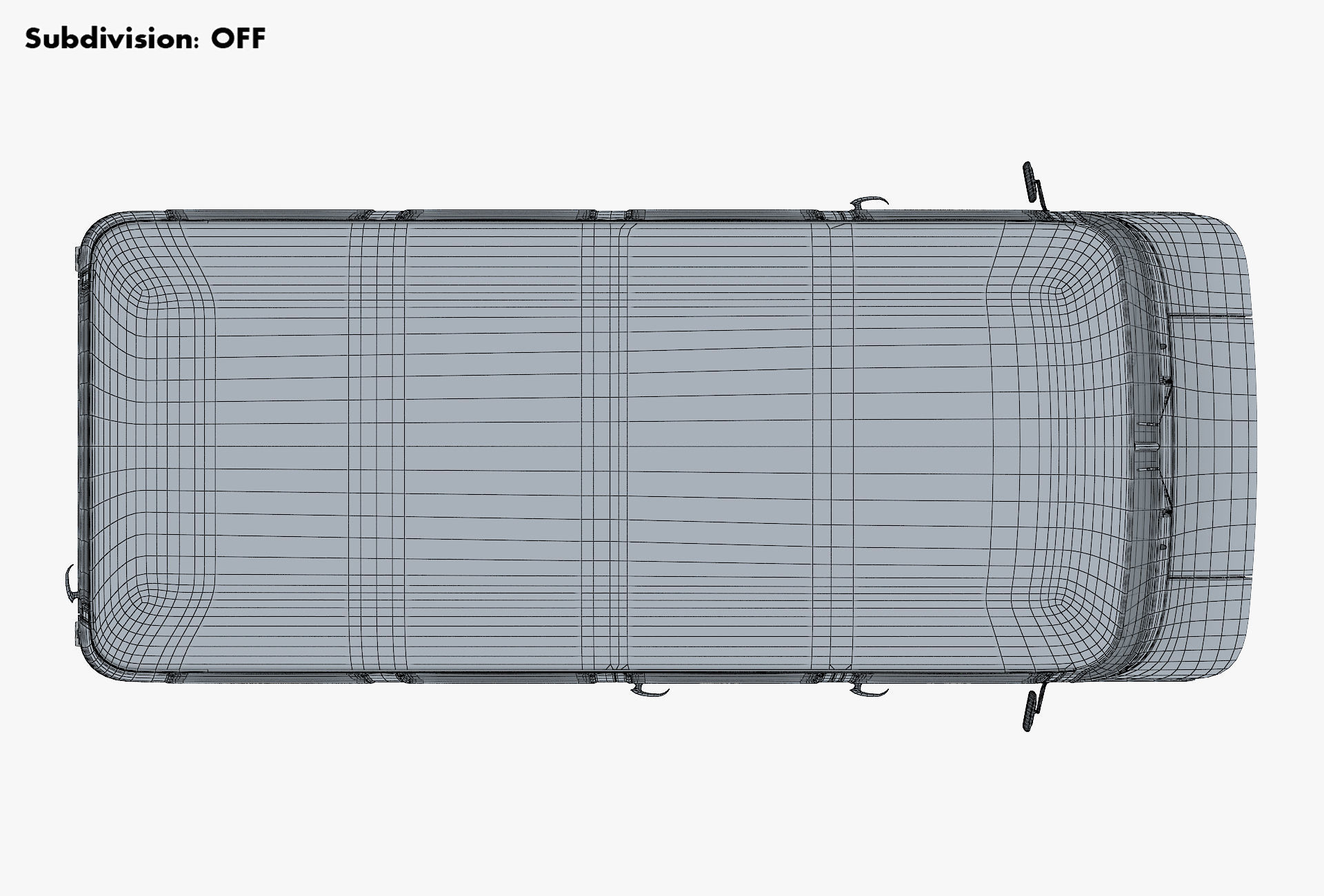 Generic Retro Passenger Van v 1 3D model_28