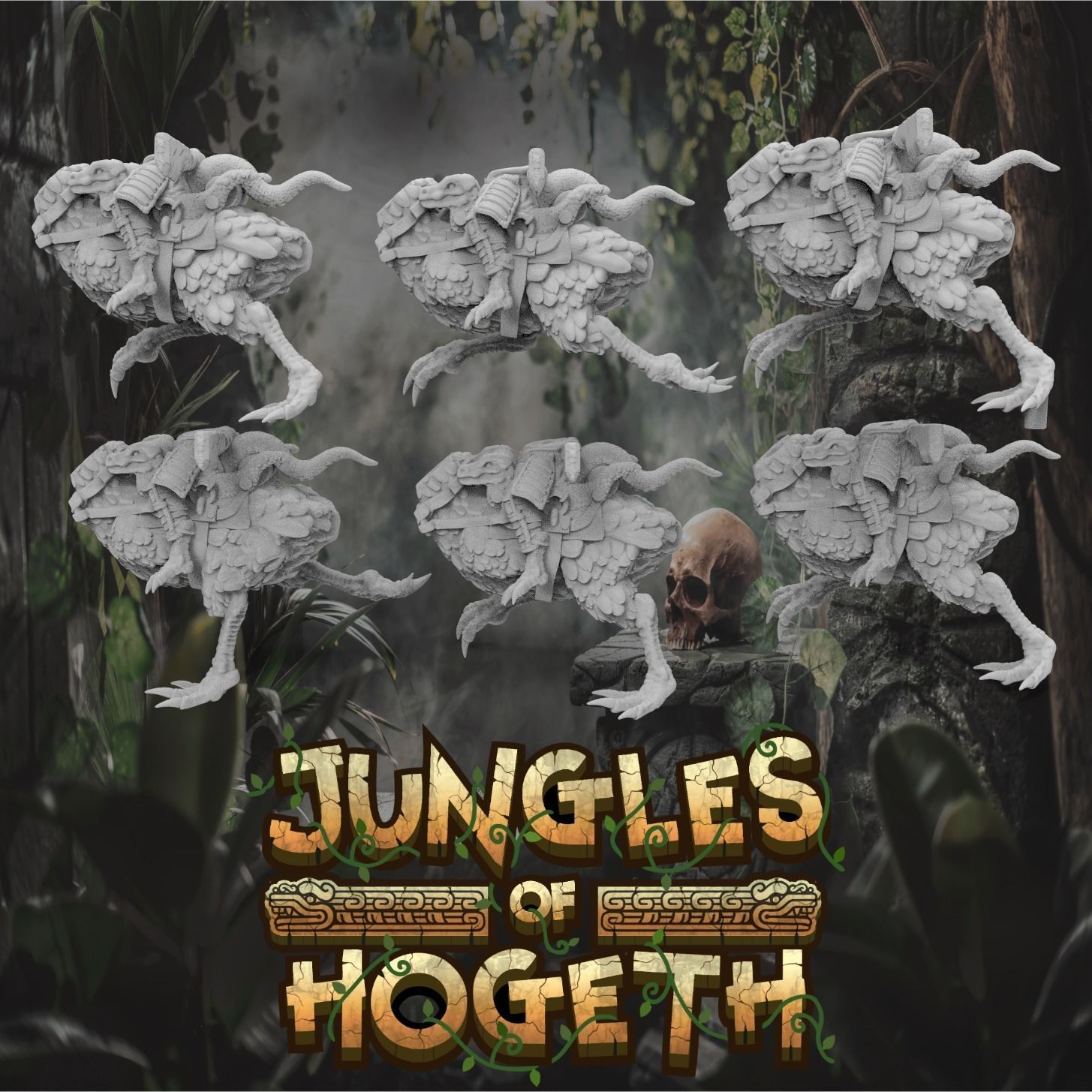 Modular Bird Riders 3D print model_2