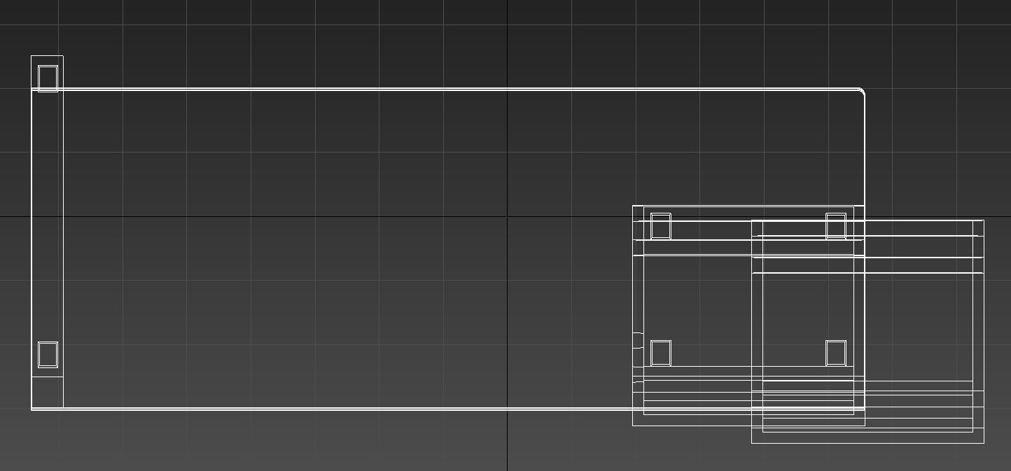 Desk with storage space 3D model_13