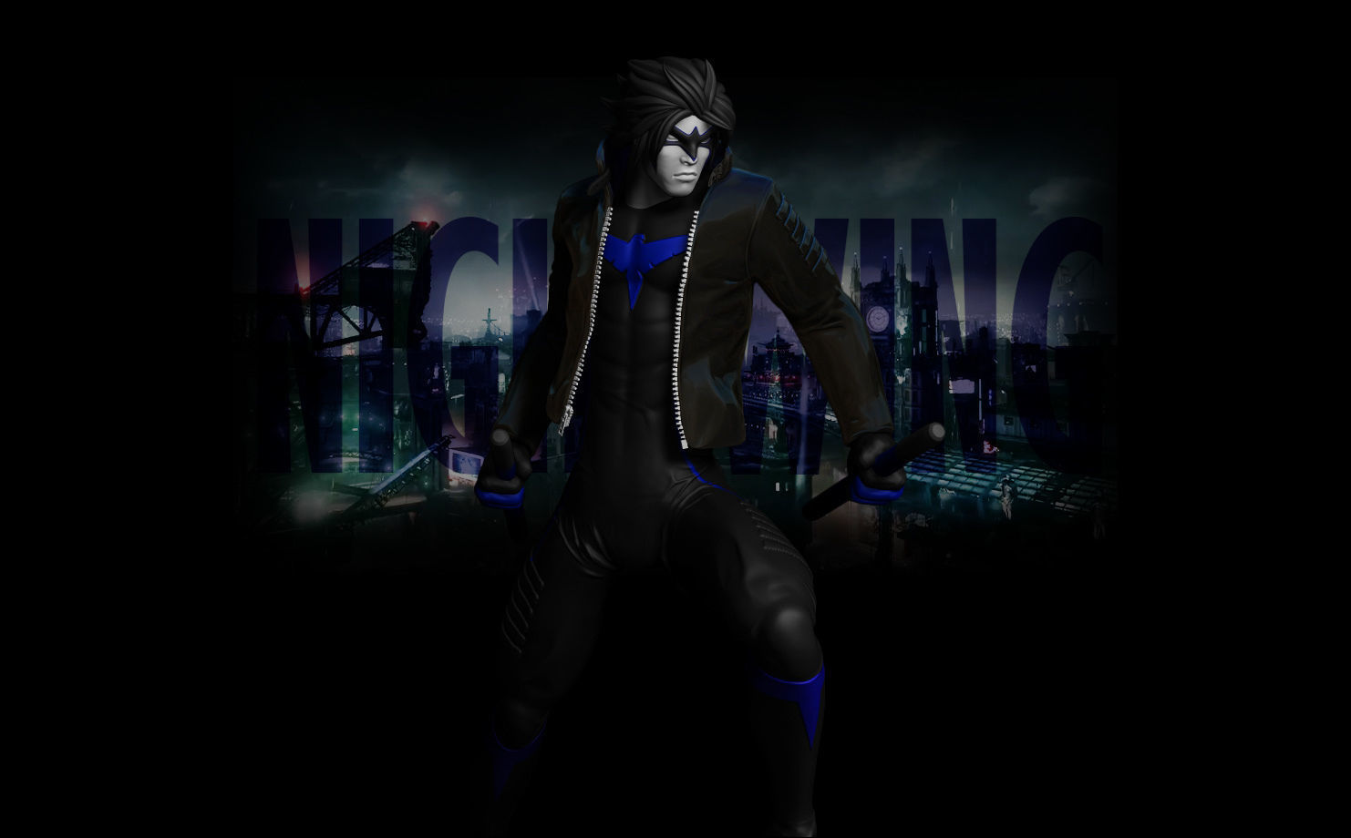 Nightwing aka Dick Grayson 3D print model_1