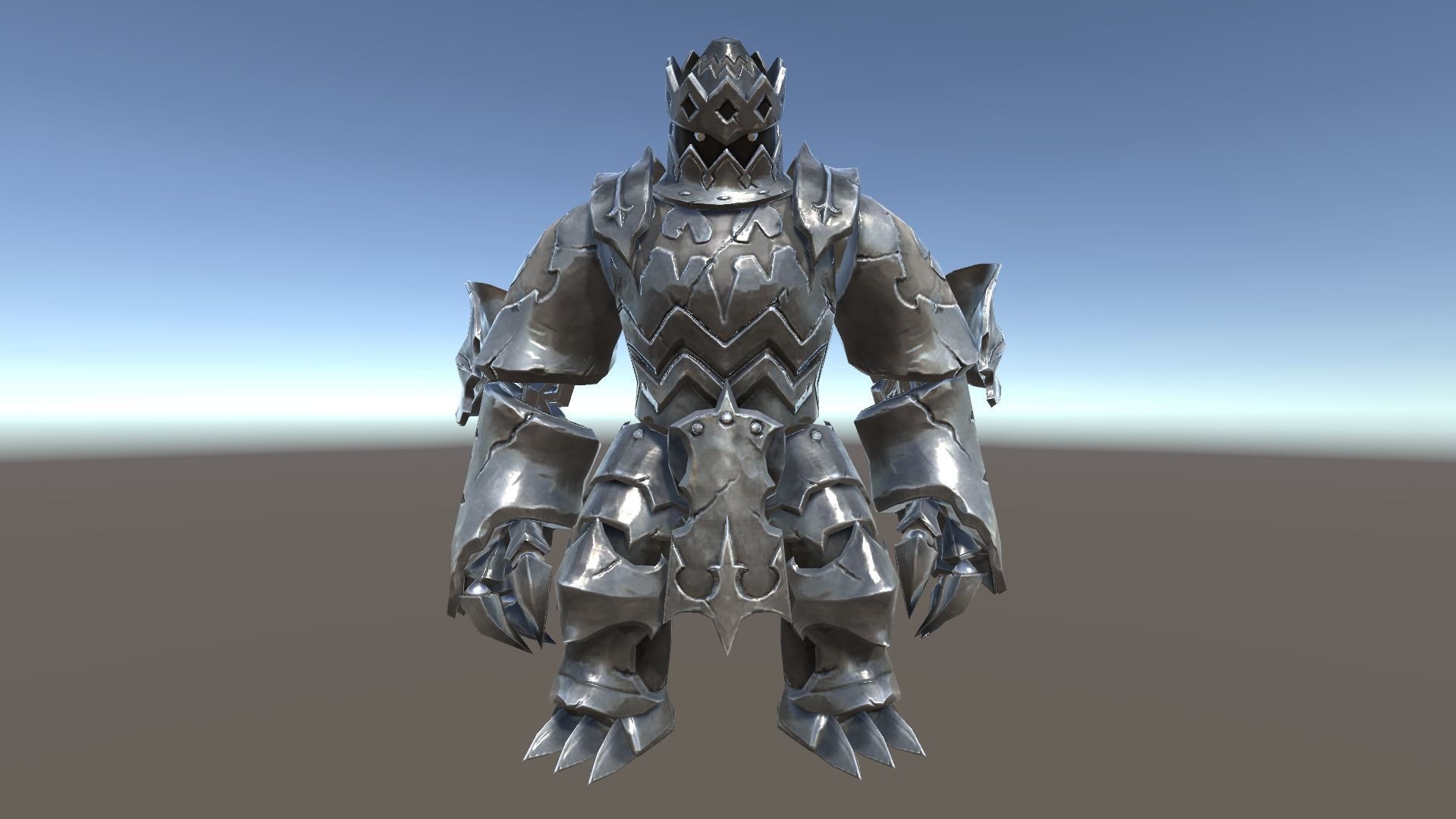 Mechanic Golems Low-poly 3D model_1