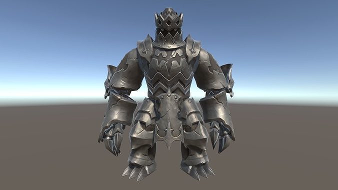 Mechanic Golems Low-poly 3D model