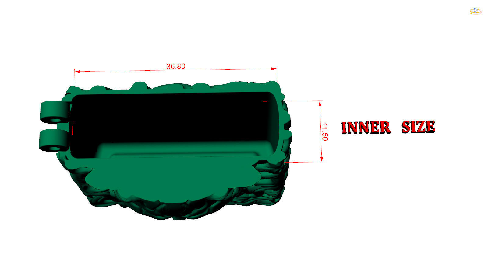 Windproof Skull Horns Zippo Silver Lighter Case 3D print model_10