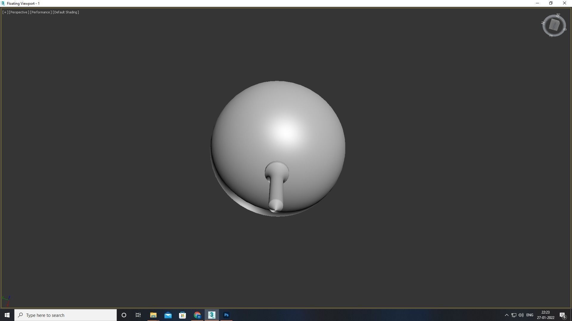 Golf Ball Low-poly 3D model_11