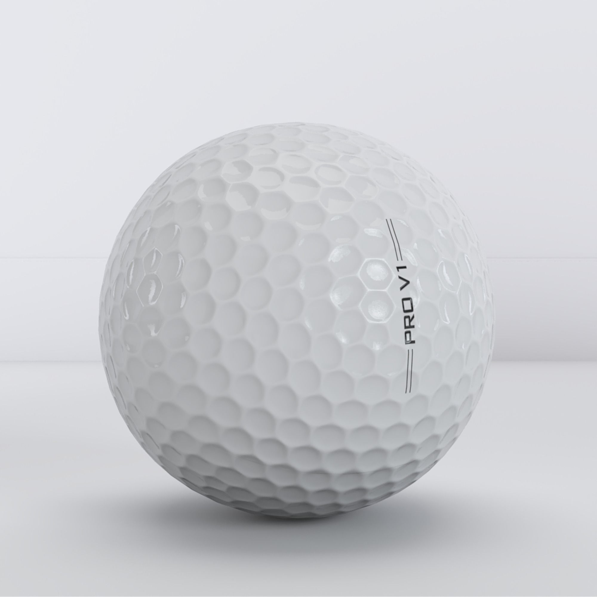 Golf Ball Low-poly 3D model_5