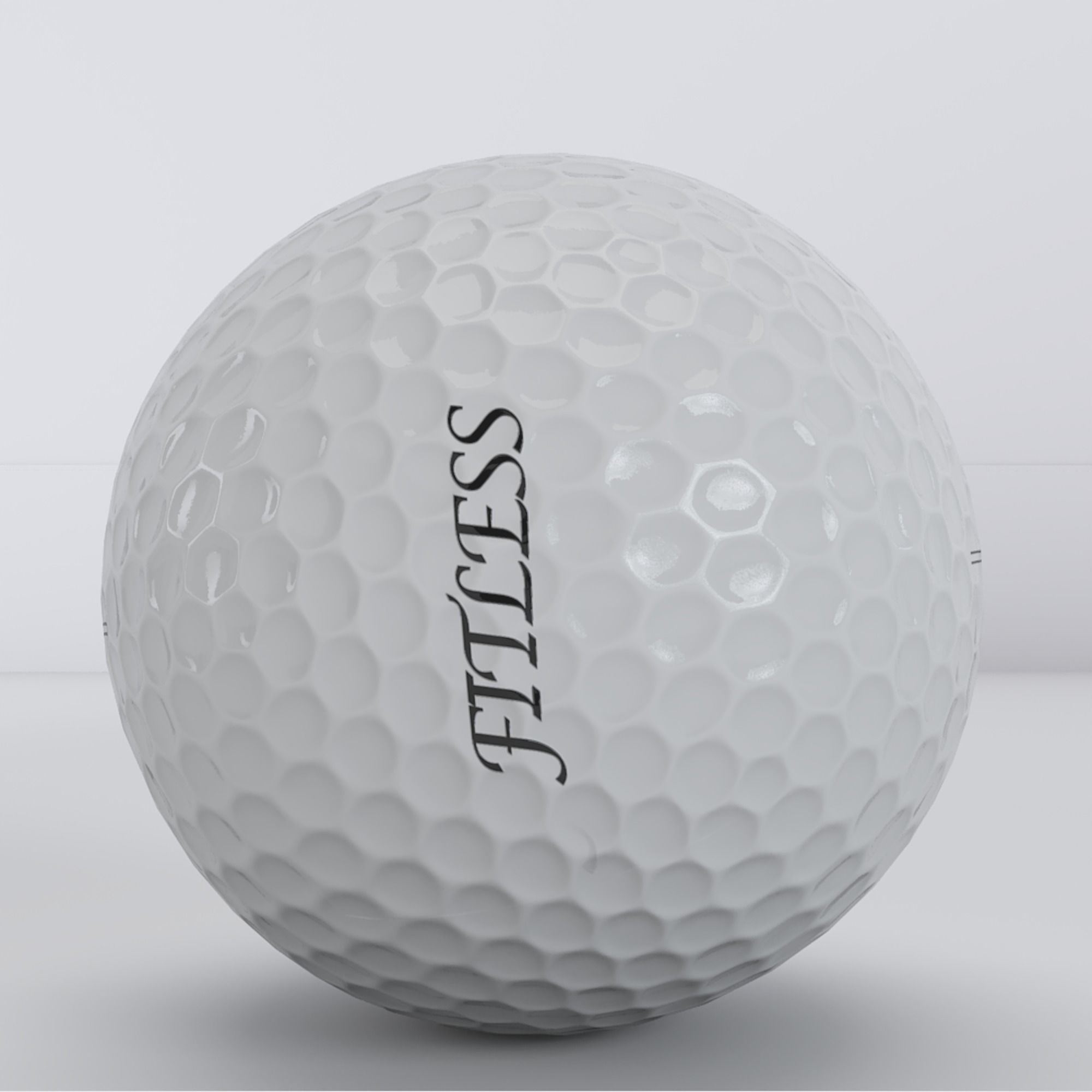 Golf Ball Low-poly 3D model_2