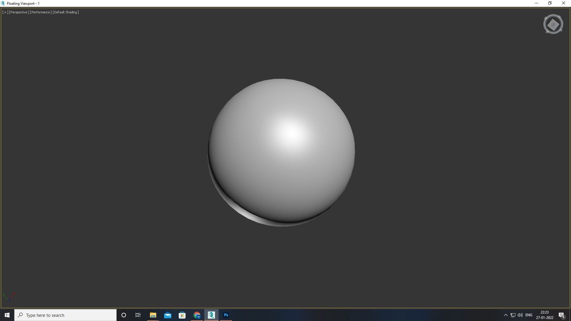 Golf Ball Low-poly 3D model_10