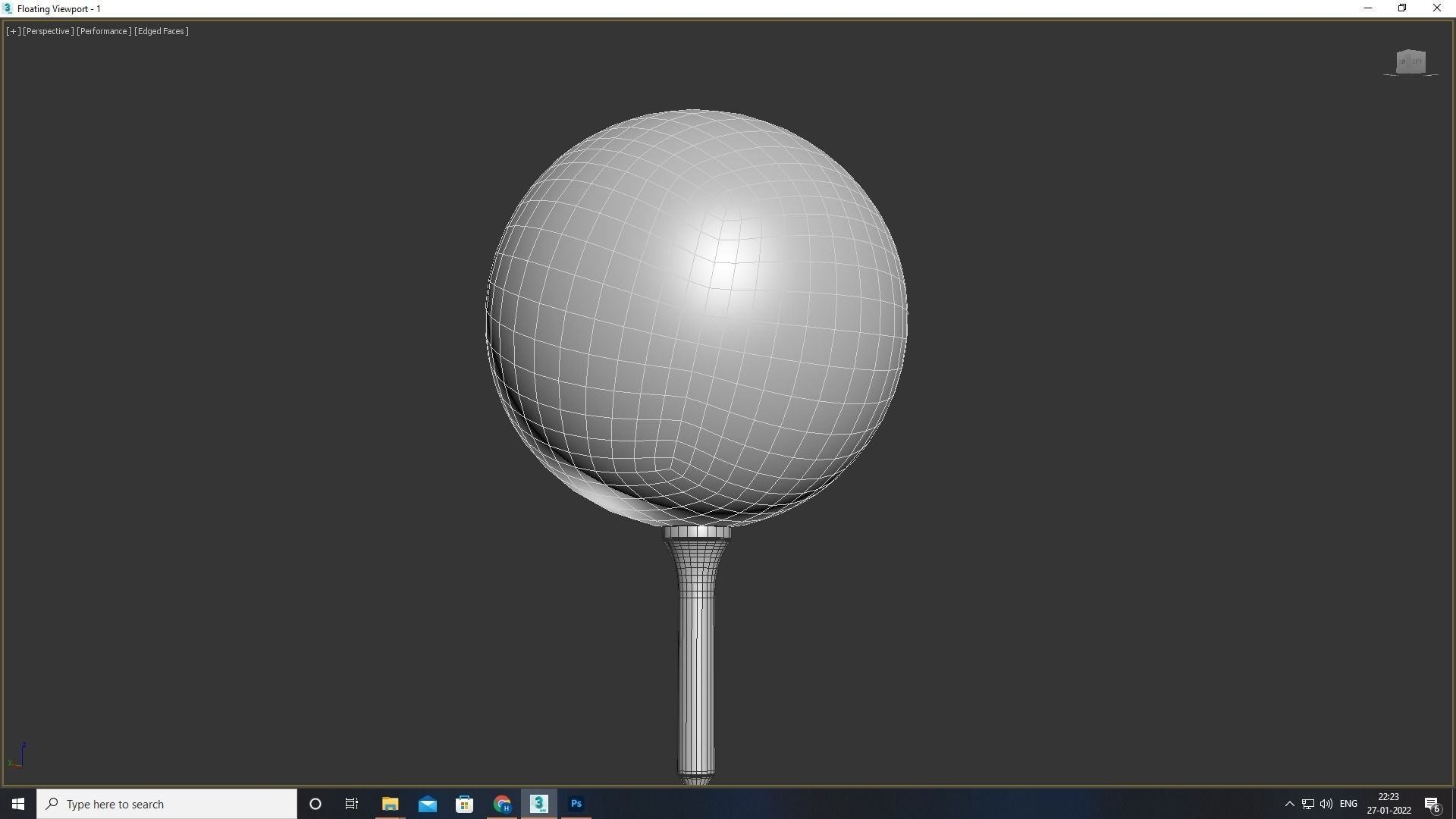 Golf Ball Low-poly 3D model_12