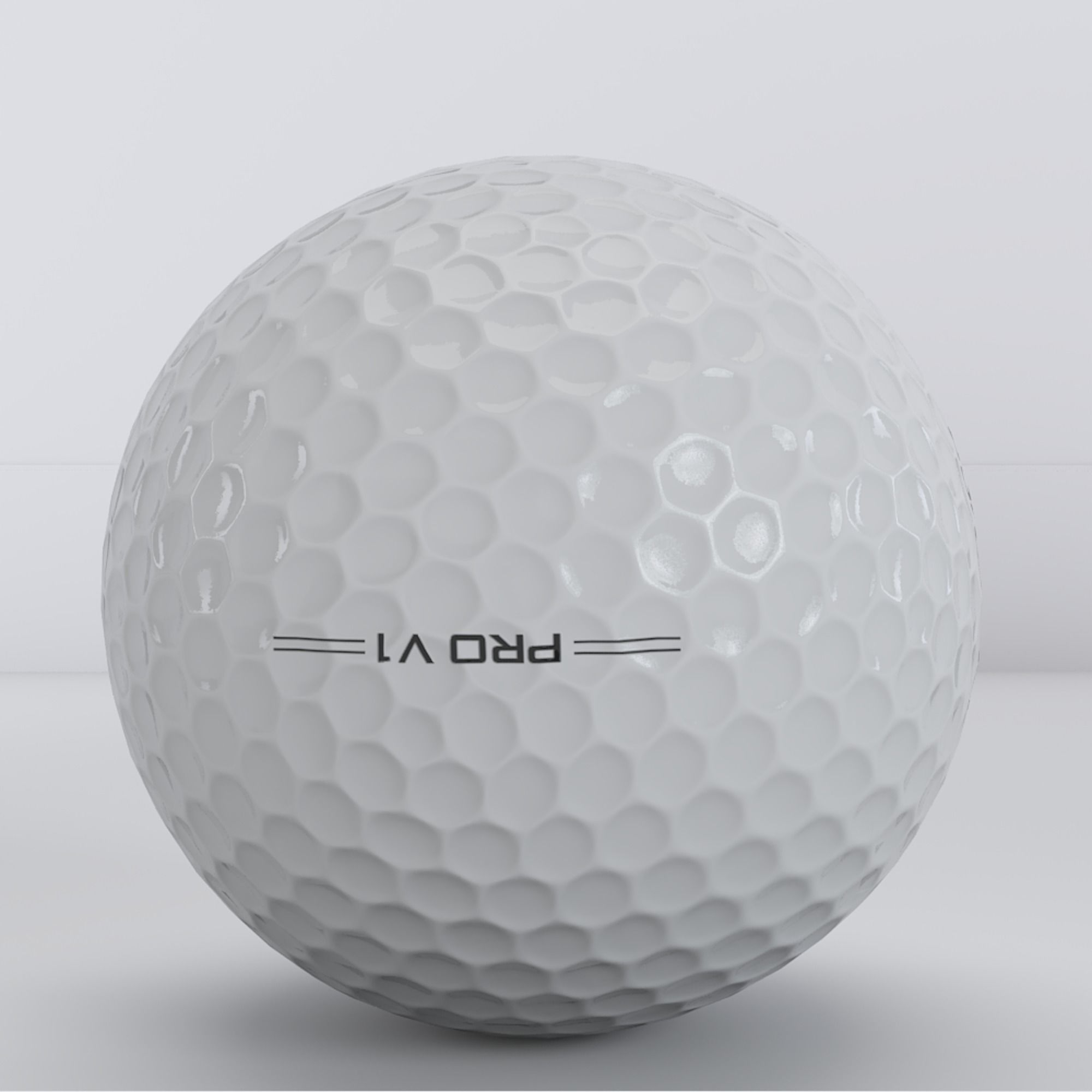 Golf Ball Low-poly 3D model_3