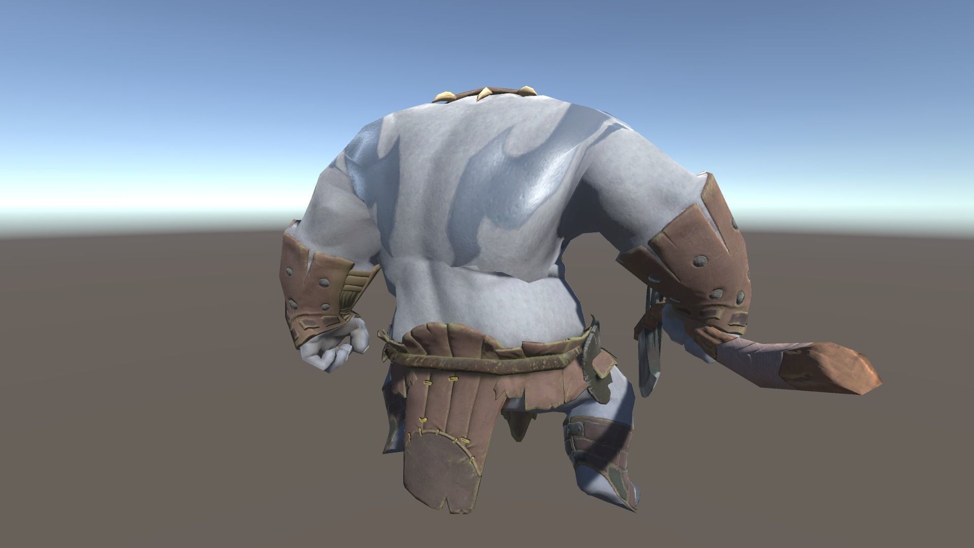 Ogre 1 humanoid with axe Low-poly 3D model_5