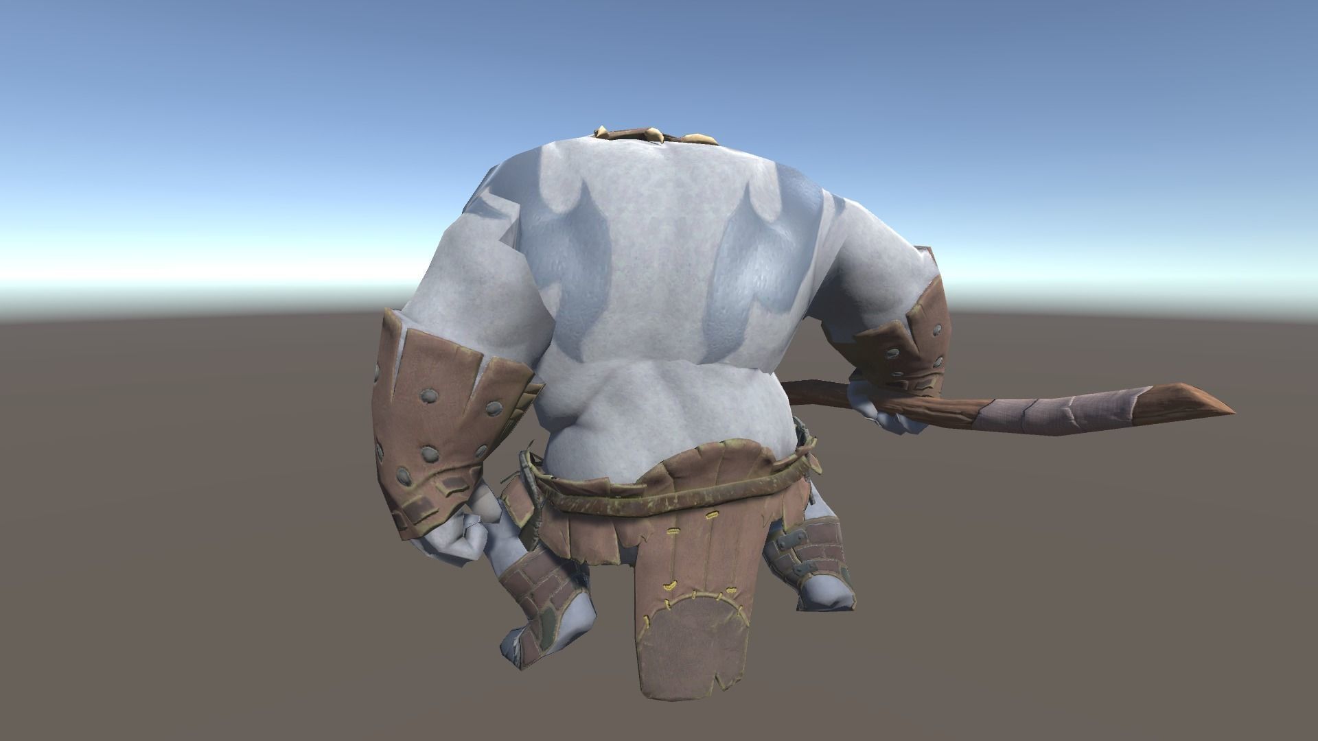 Ogre 1 humanoid with axe Low-poly 3D model_4