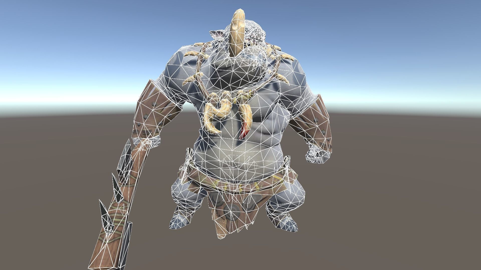 Ogre 1 humanoid with axe Low-poly 3D model_18