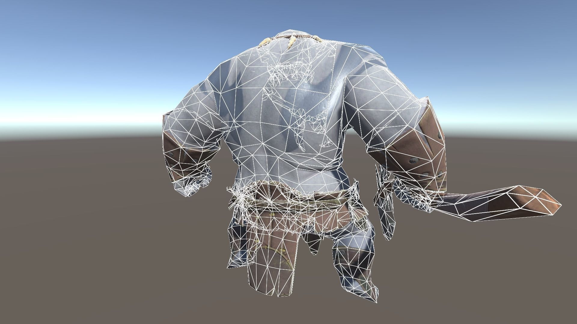 Ogre 1 humanoid with axe Low-poly 3D model_14