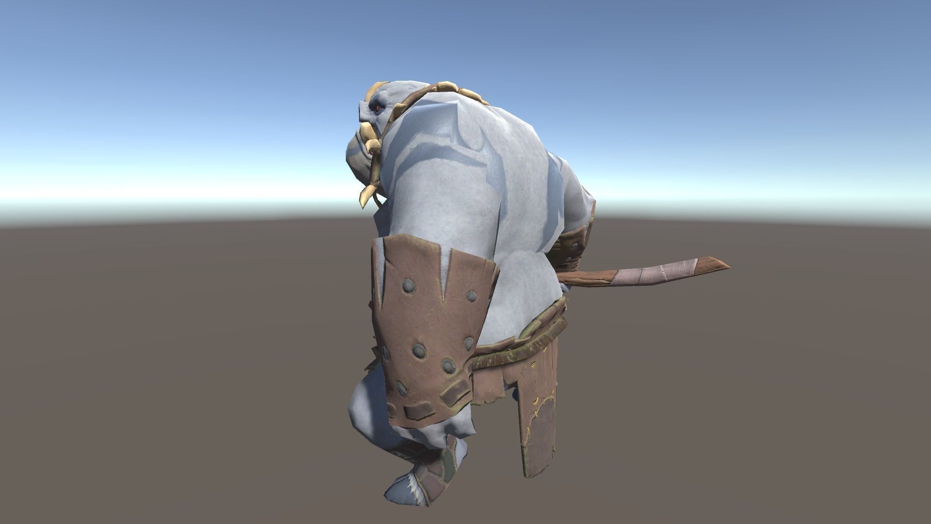 Ogre 1 humanoid with axe Low-poly 3D model_3