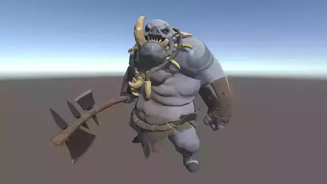 Ogre 1 humanoid with axe
