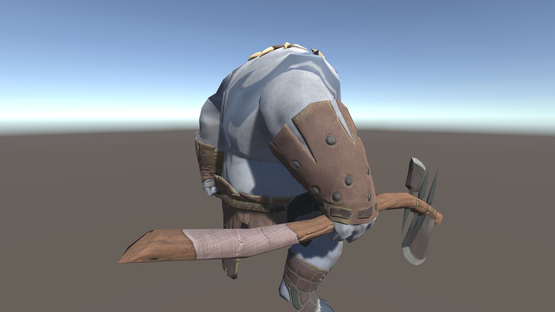 Ogre 1 humanoid with axe Low-poly 3D model_6