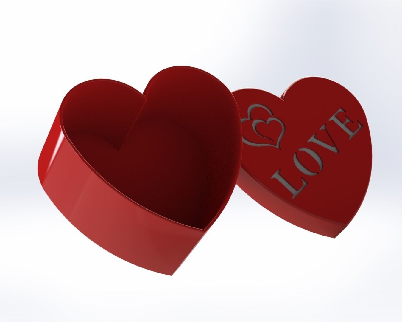 VALENTINE GIFT BOX LOVE 3D print model_1