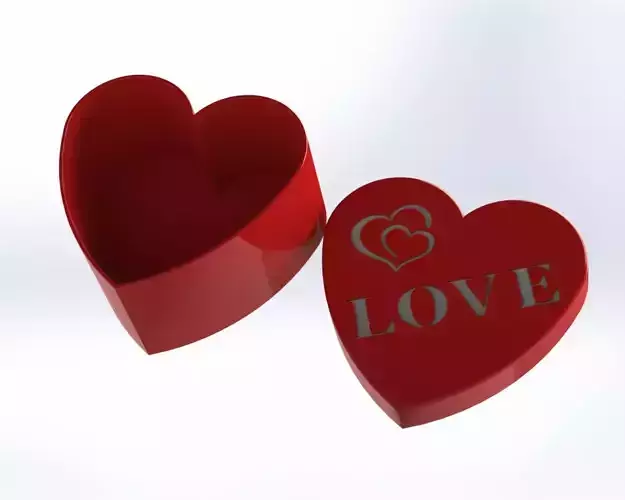 VALENTINE GIFT BOX LOVE 3D print model