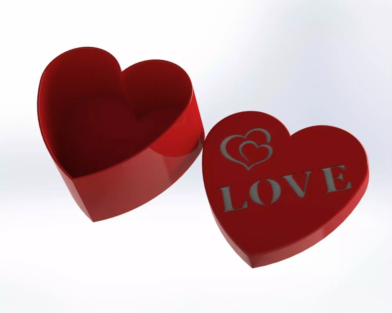VALENTINE GIFT BOX LOVE 3D print model_0