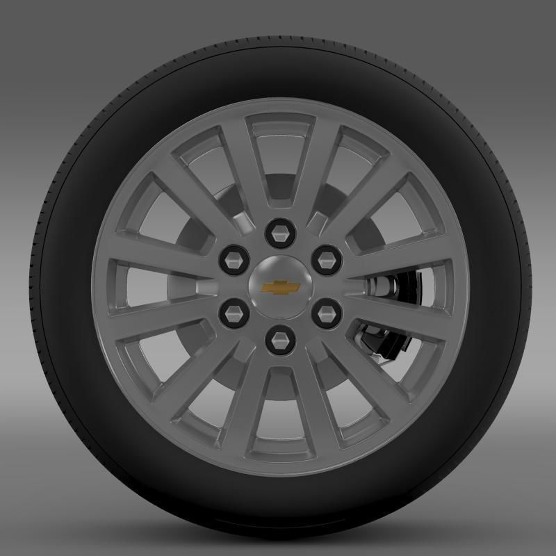 Chevrolet Tahoe Hybrid 2012 wheel 3D model_5