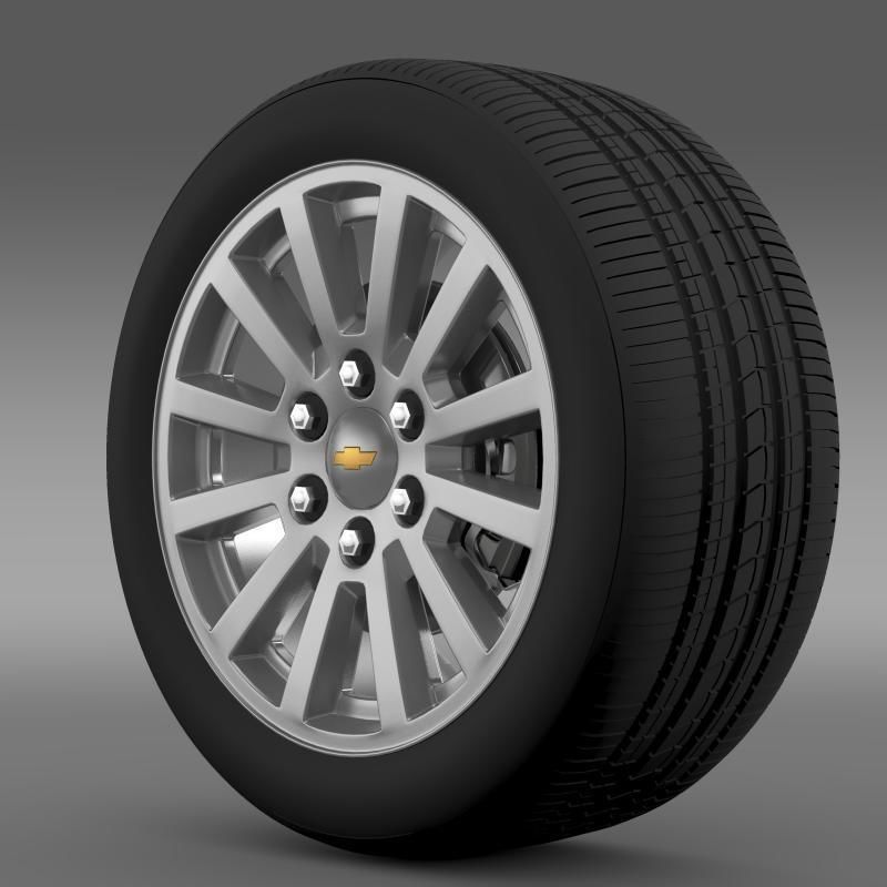 Chevrolet Tahoe Hybrid 2012 wheel 3D model_4