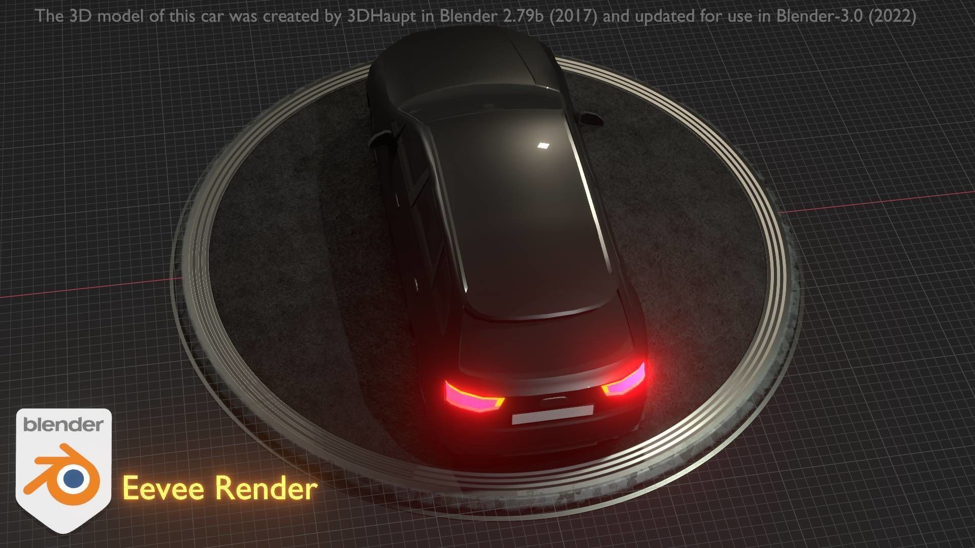 City Car 7 SUV Type-B Black  Low-poly 3D model_21