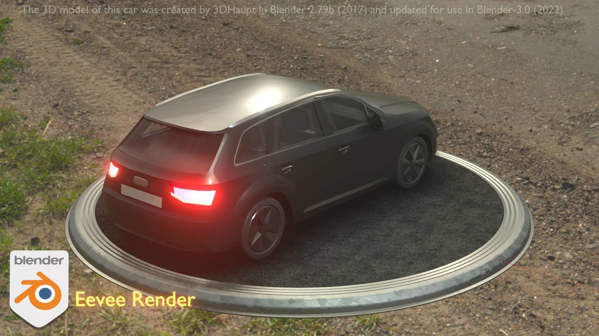 City Car 7 SUV Type-B Black  Low-poly 3D model_99