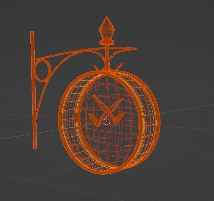 Old Clock 3D model_2