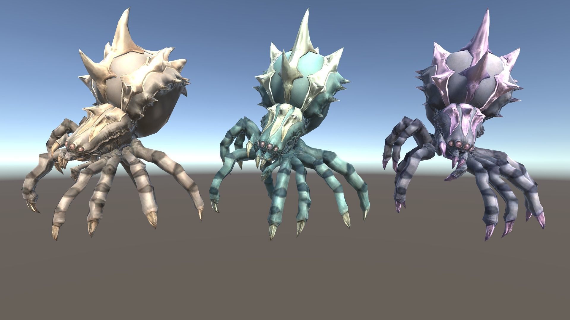 Spider 2 Low-poly 3D model_4