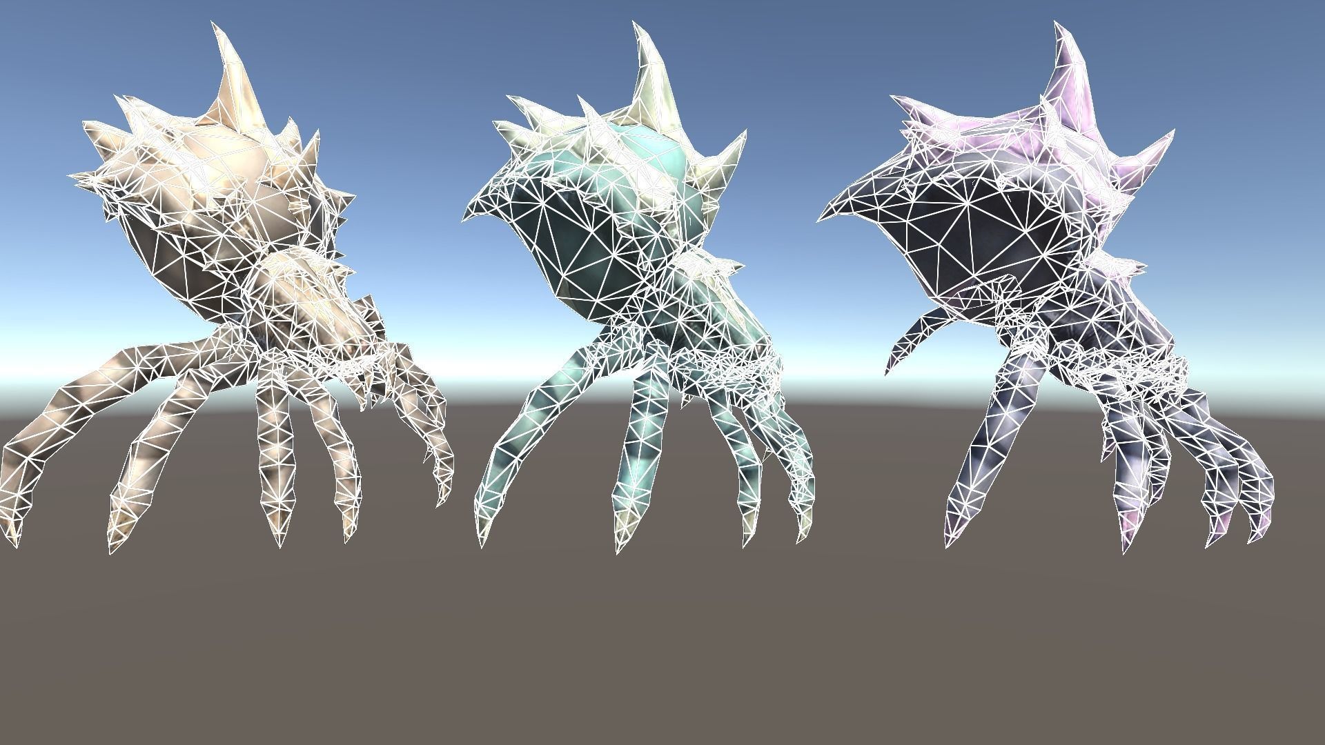 Spider 2 Low-poly 3D model_19