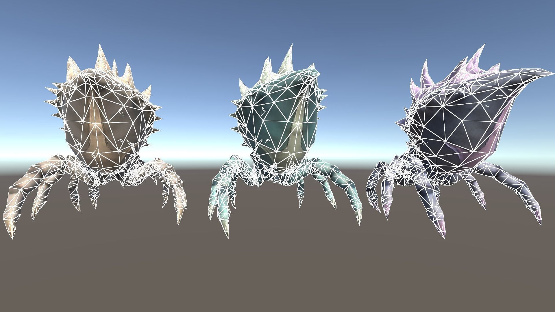 Spider 2 Low-poly 3D model_16